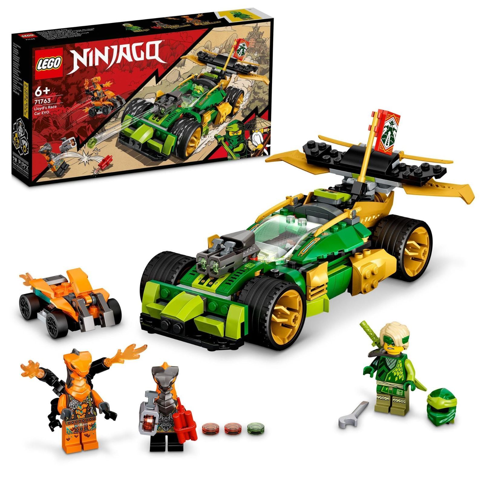 レゴ LEGO ニンジャゴー ロイドのレースカー EVO 71763 おもちゃ ブロック プレゼント 車 くるま 忍者 にんじゃ 男の子 6歳以上