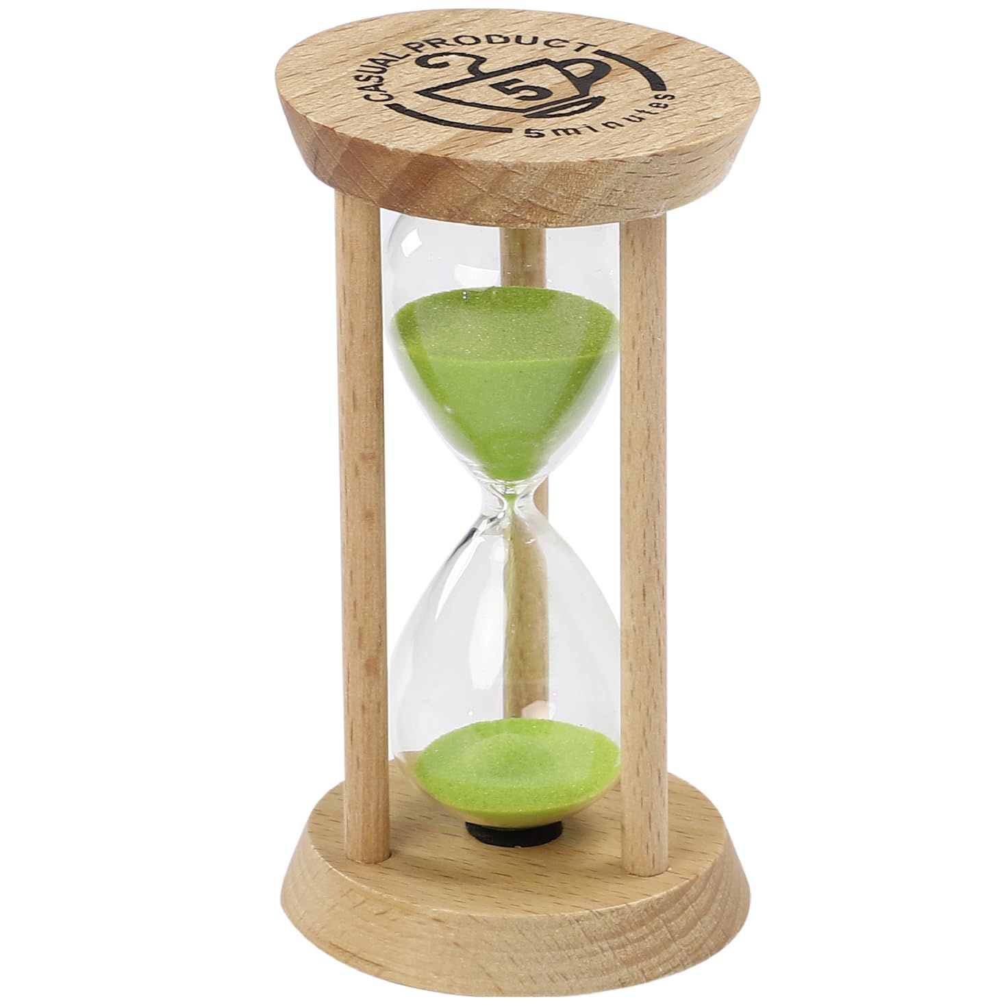 ColorfylCoco 砂時計 5分 サンドタイマー 木製 卓上 インテリア