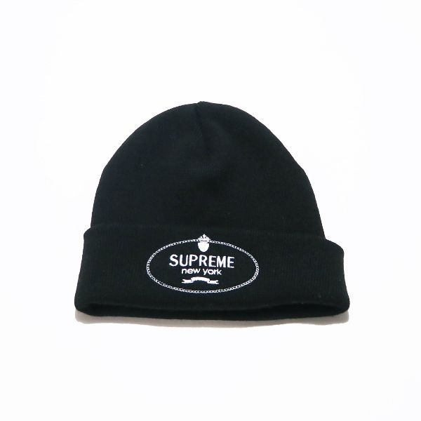 SUPREME シュプリーム 24AW CREST BEANIE クレスト ビーニー ブラック ニットキャップ ニット帽子 KNIT CAP jank