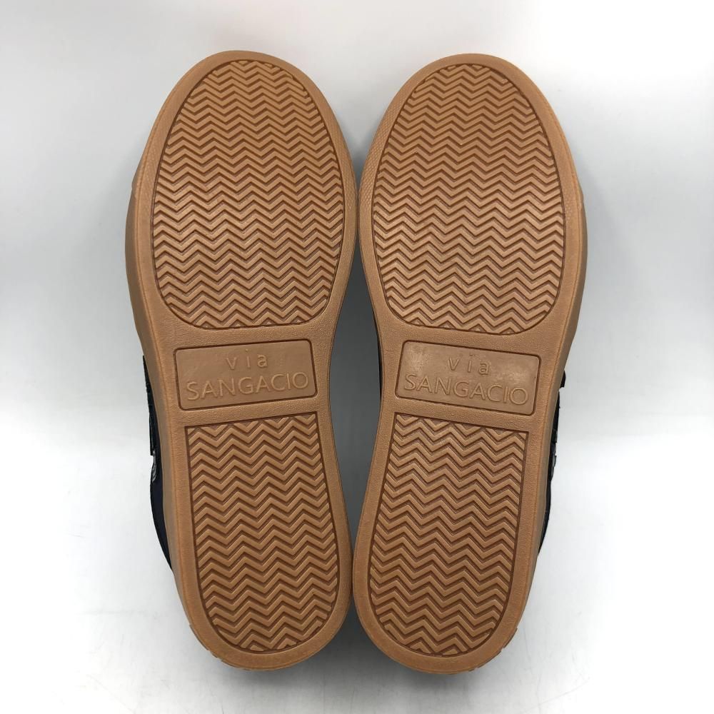 にゅーずMID 26.5 cm スニーカー ネイビー サンガッチョ 17 羽織り カジュアル