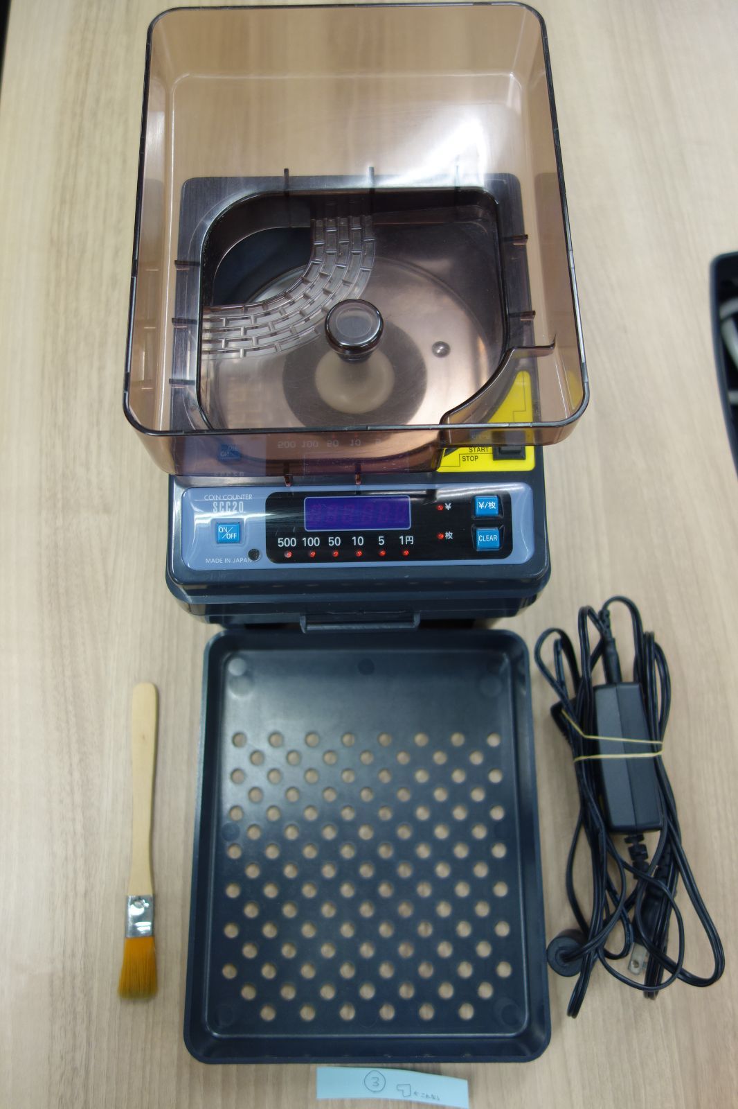 30-9 付属品1部なし コインカウンターSCCｰ20 電動式コインカウンター 硬貨選別機 エンゲルス ハケ付き
