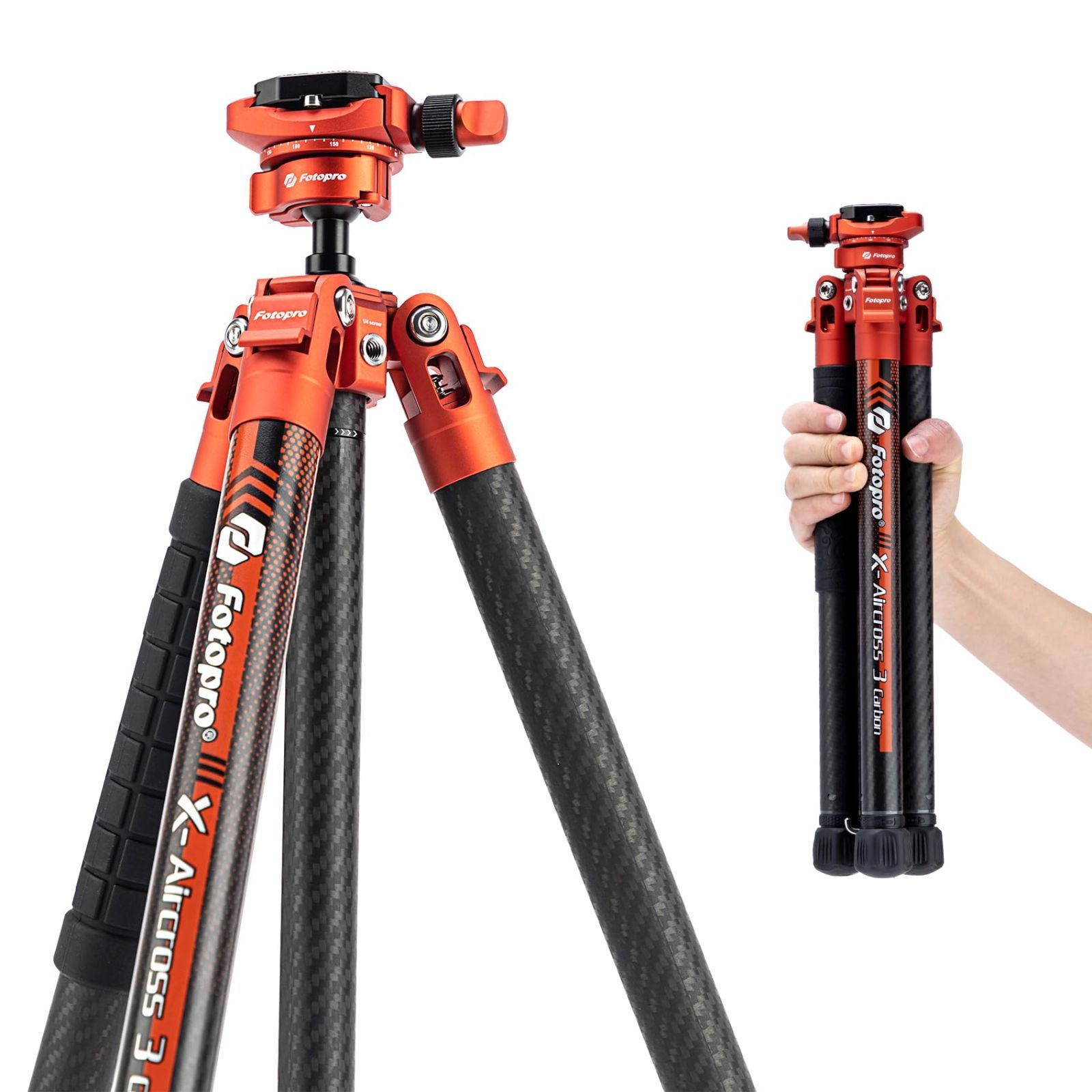 Fotopro X-Aircross 3 Lite 軽量 トラベルカメラ三脚 360°パノラマボールヘッド付き 152CM 0.81KG  超軽量ポータブル カーボンファイバートラベル 三脚 カメラ デジタル一眼レフ用 耐荷重10KG 収納バック付 - メルカリ