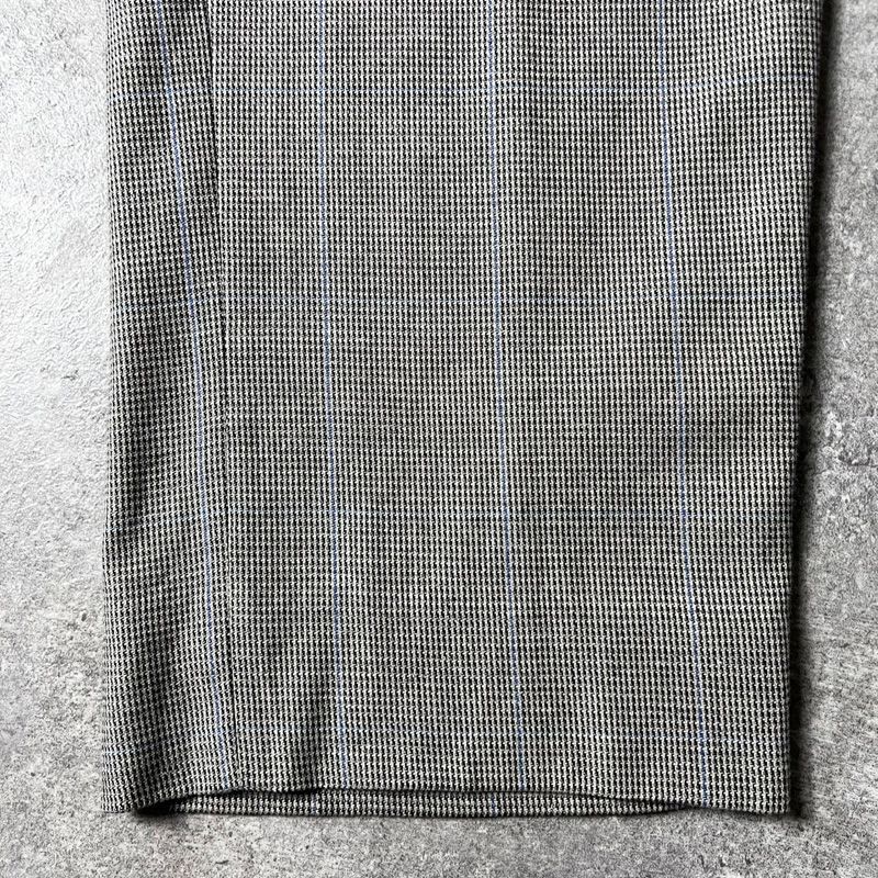 90s POLO RALPH LAUREN 千鳥格子 2タック コットン ウール スラックス
