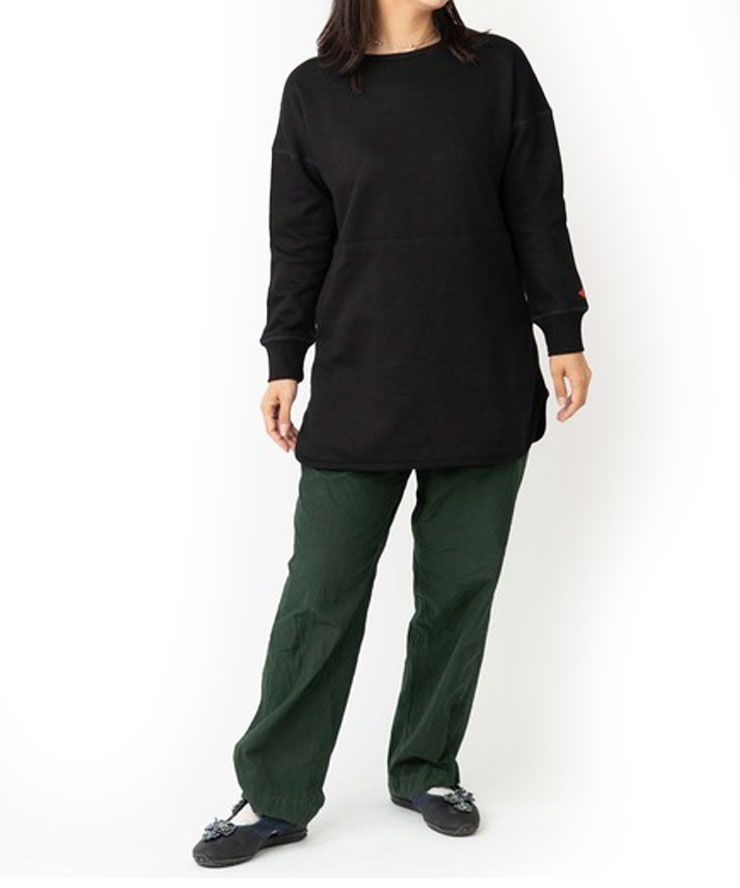 gym master ジムマスター トンプキン編み スウェットワンピース 杢グレー OXグレー ネイビー ブラック レディース 裏起毛 暖かい 防寒 部屋着 ルームウェア 秋冬 g621761