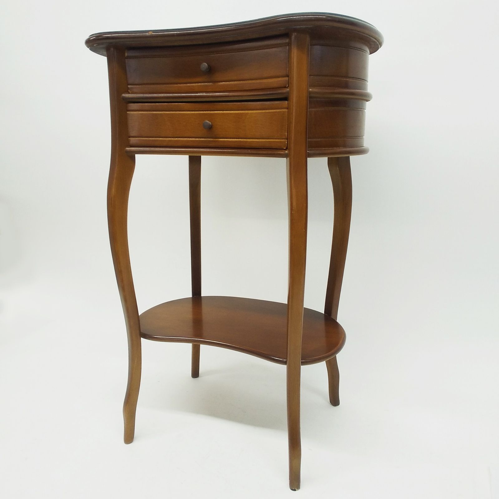 猫脚 サイドテーブル 木製 アンティーク 猫足 机 引き出し付き 高さ