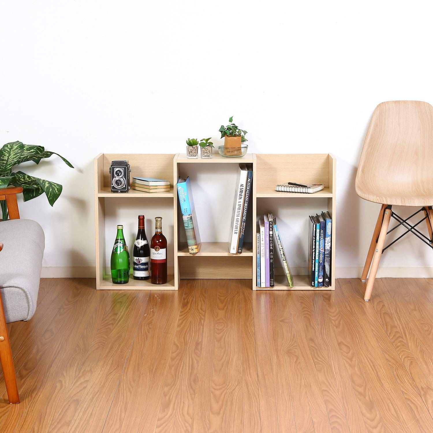 数量限定』 ディスプレイラック ナチュラル S型 幅59×奥行24×高さ106cm