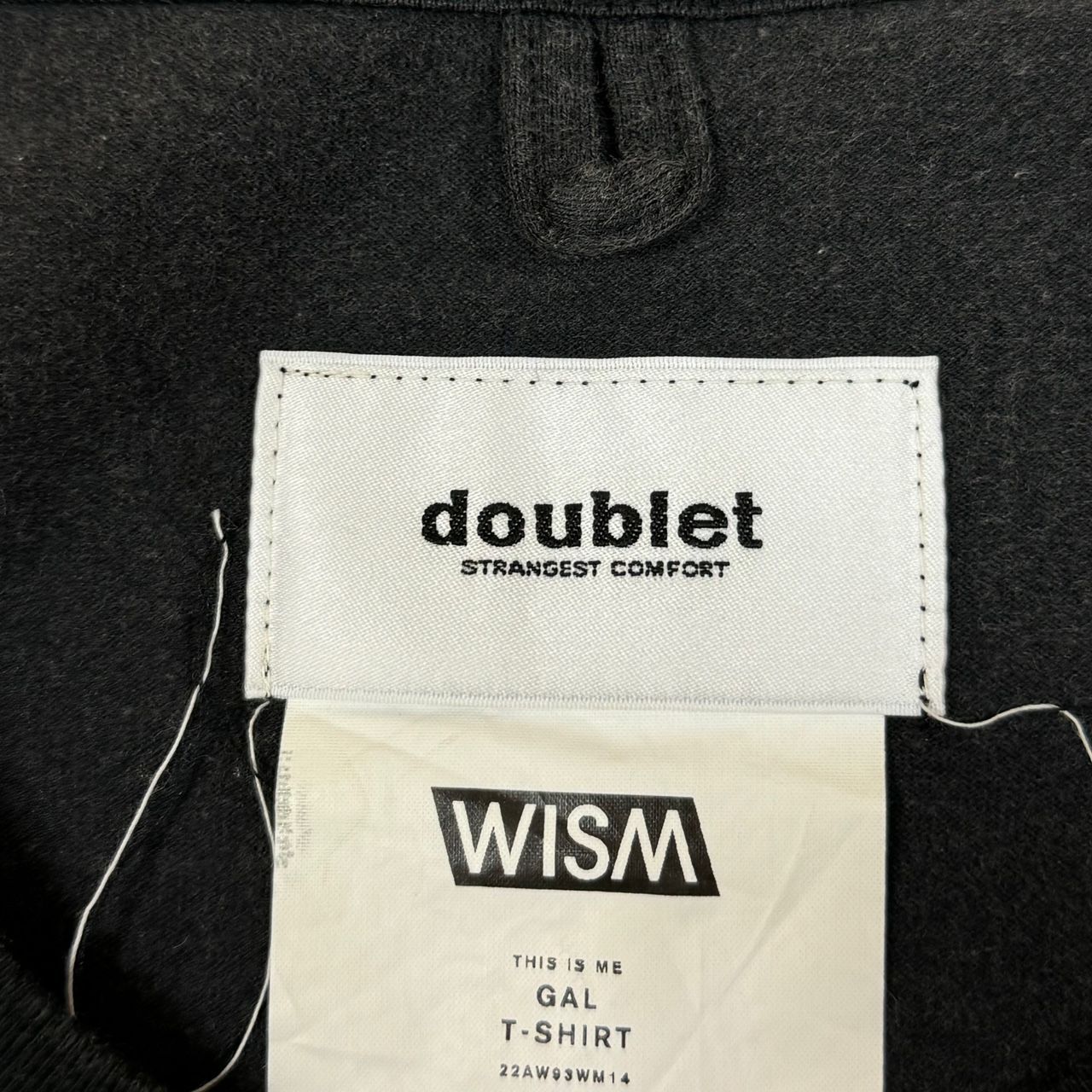 Doublet × WISM 22AW WISM別注 GAL T クルーネック ユーズド加工 プリント Ｔシャツ ダブレット ウィズム コラボ  22AW93WM14 ブラック系 L 58300A7 - メルカリ