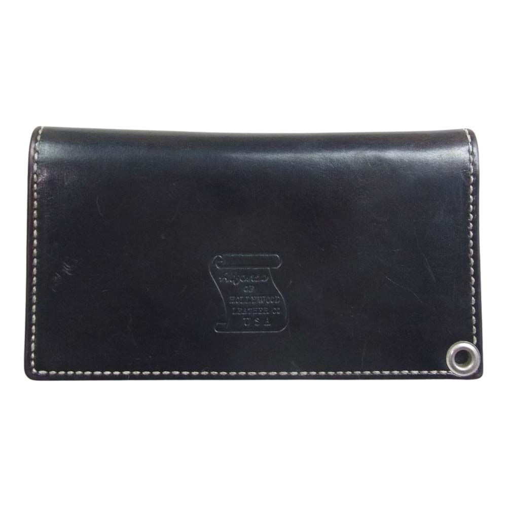 GABOR ガボール LONG WALLET EARLY MODEL アーリーモデル レプロ ウォレット w/アトリエマークスタンプ ブラック系【中古】