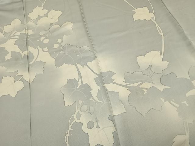 平和屋着物▽訪問着　単衣　蔦の葉文　暈し染め　正絹　逸品　AAAW1585fy 平和屋着物▽訪問着 単衣 蔦の葉文 暈し染め 正絹 逸品 AAAW1585fy