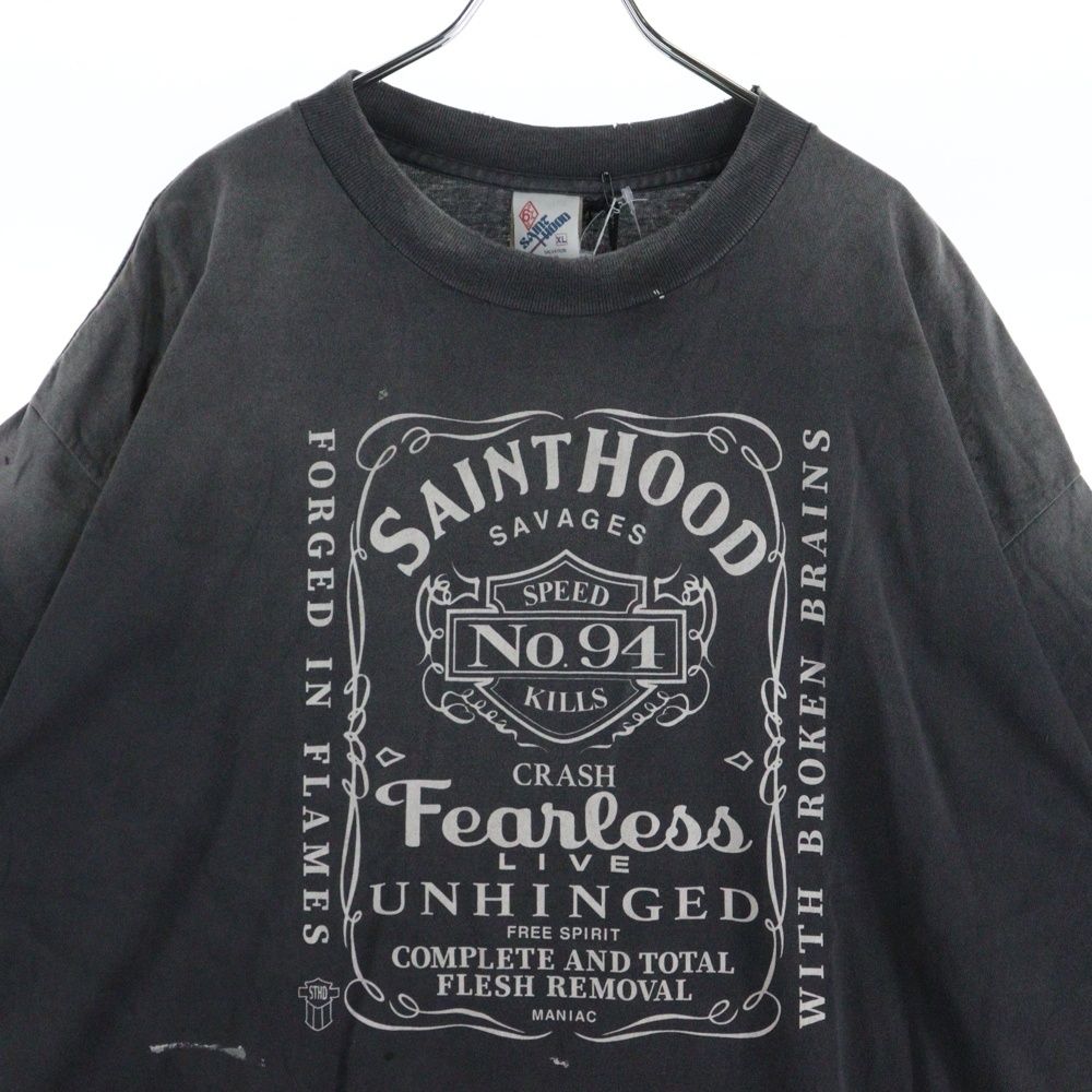 即完売品/XL SAINT MICHAEL×EU カットソー チャコールグレー 中古・古着通販】SAINT MICHAEL (セントマイケル) 25SSMARIAT