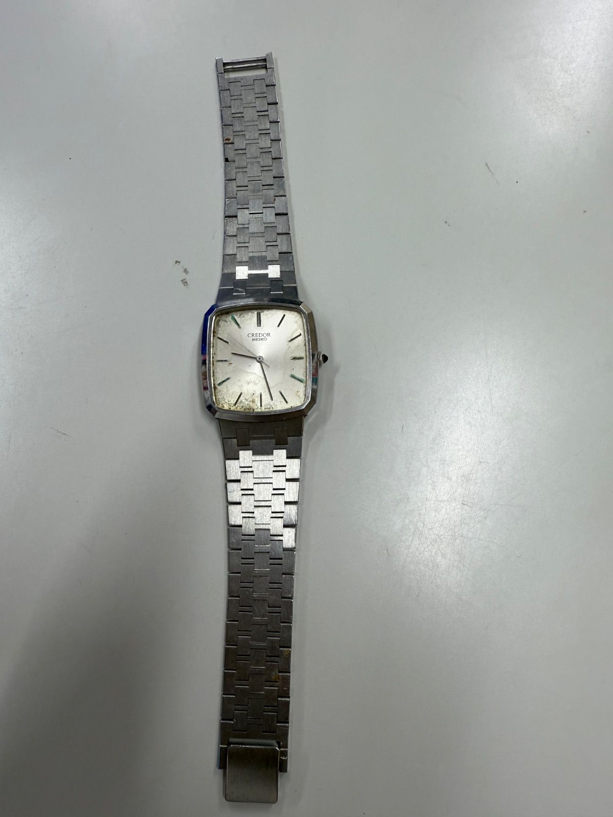 セイコー SEIKO CREDOR 5931-5120 SS製 3針 クォーツ メンズ腕時計