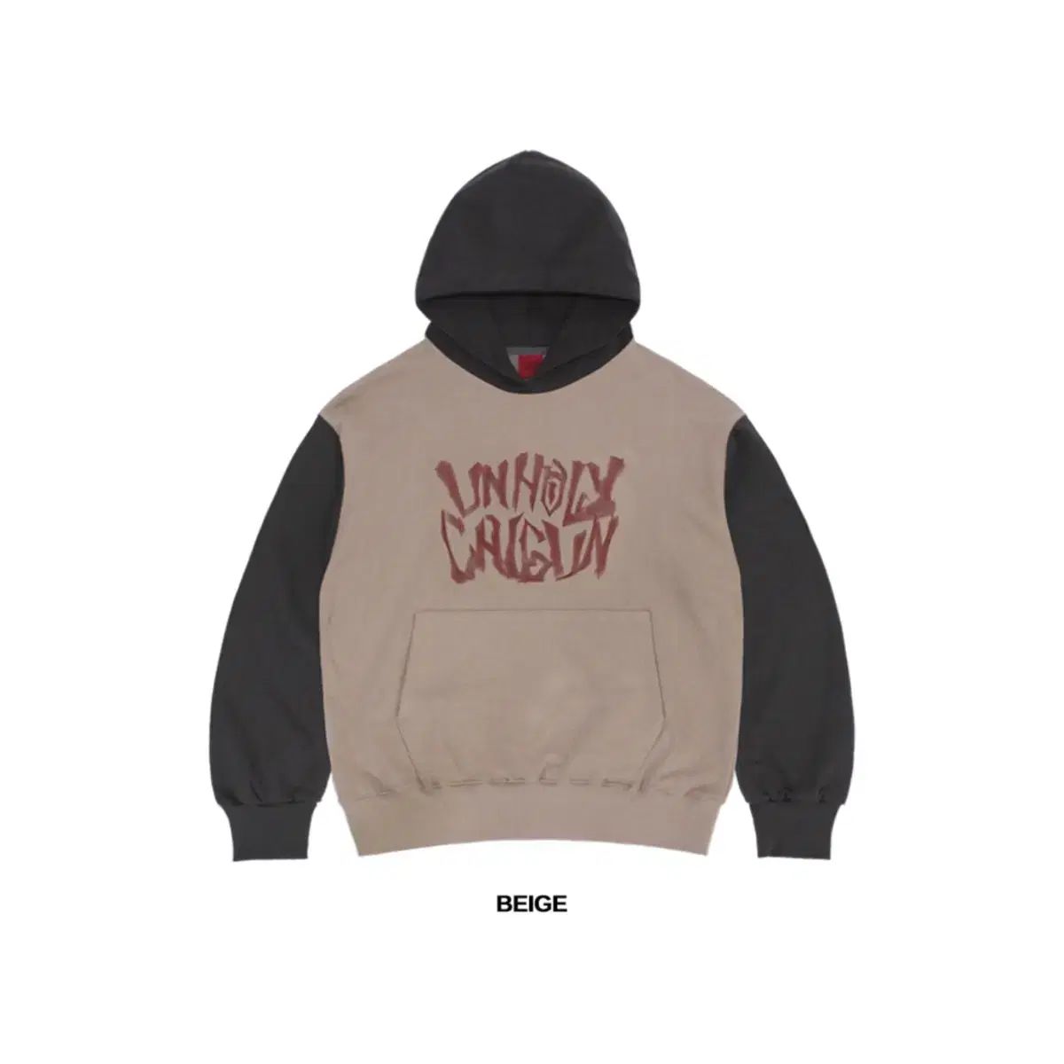 XL カラー バイカラー フード付きTシャツ