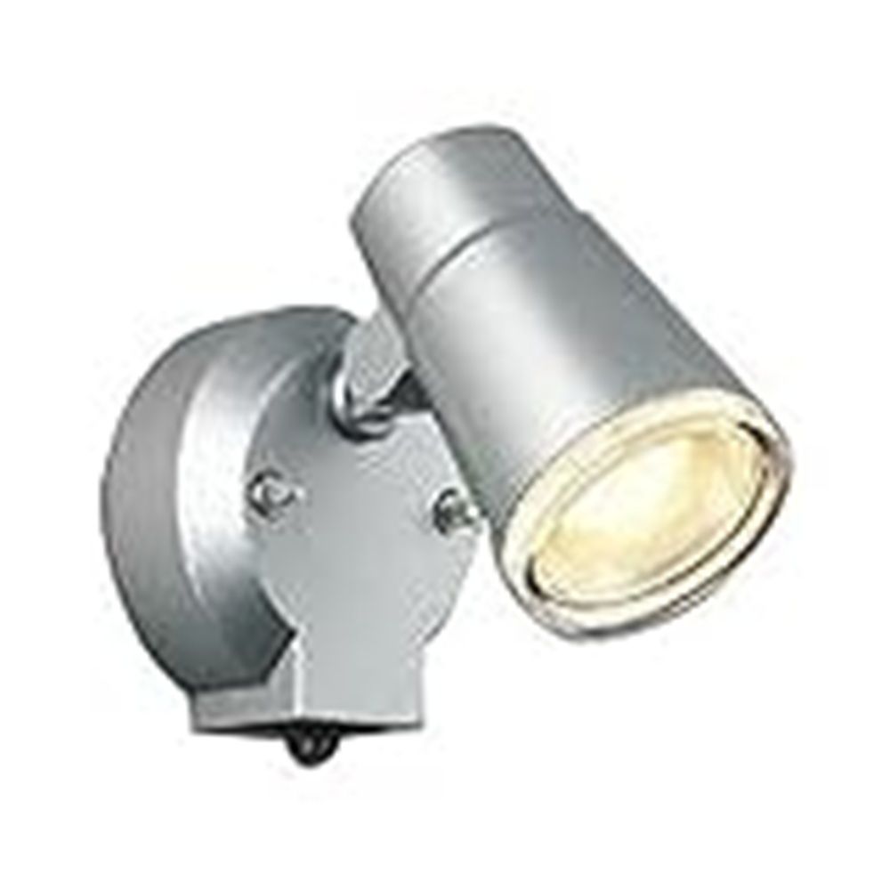 LEDスポットライト 防雨型 散光 非調光 人感センサ 電球色 シルバーメタリック AU52701