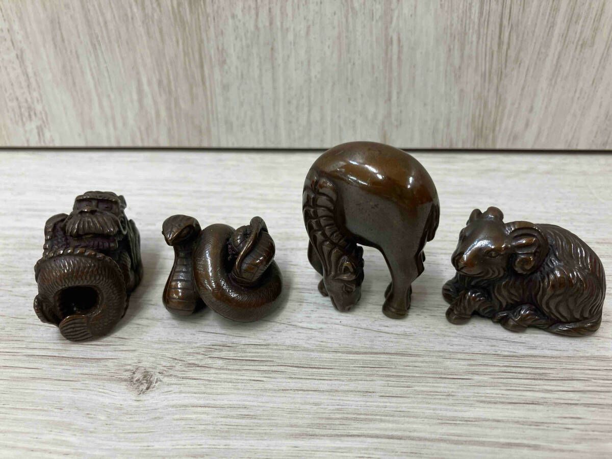 時代　網代木製翁面彫金蓋在銘煙草盆　 小物入　一茂刻 時代 網代木製翁面彫金蓋在銘煙草盆 小物入 一茂刻 KOGIRE-