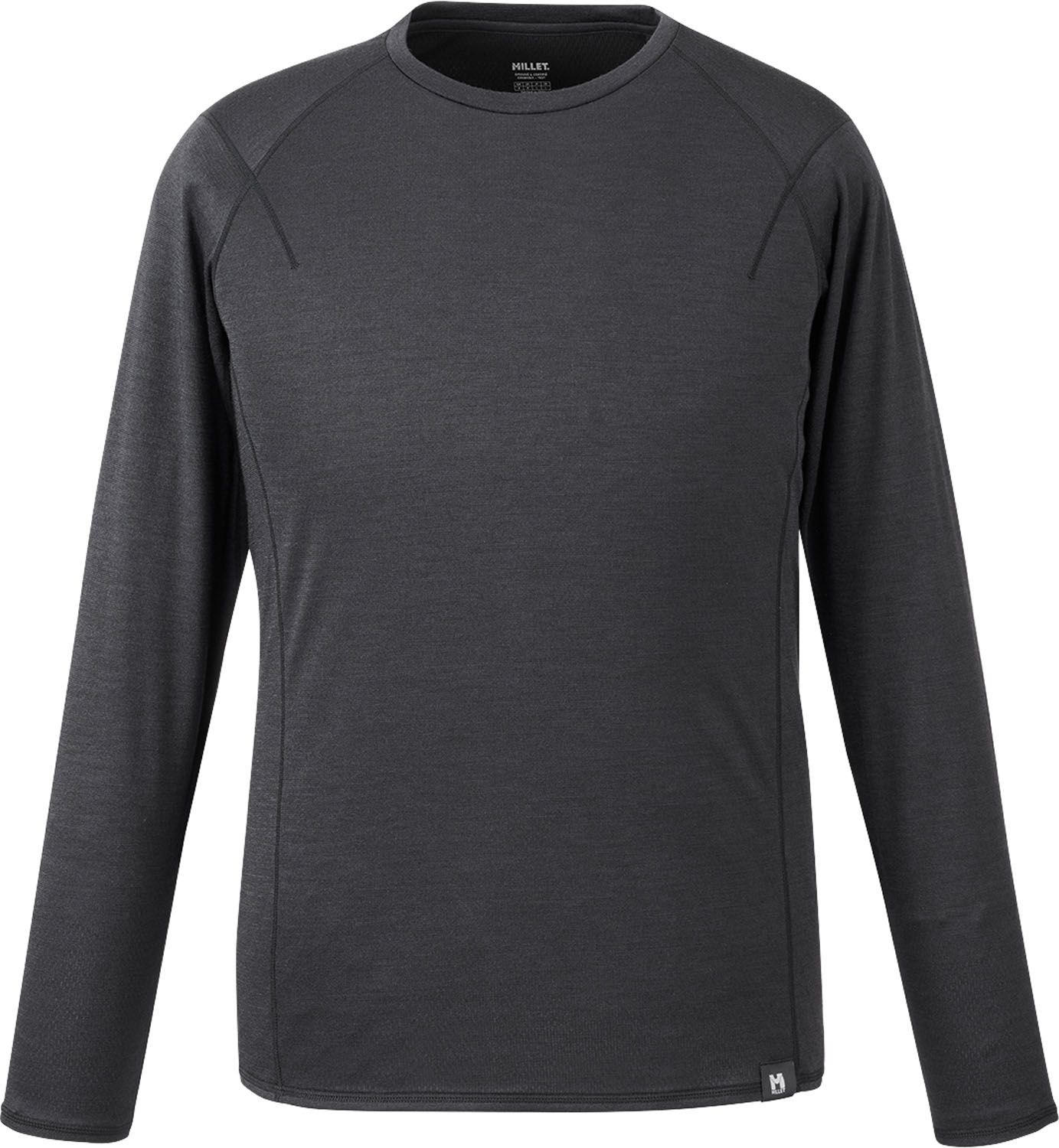 ミレー MILLET アウトドア ウビック ウール デュアル クルー MIV02130 N0247 BLACK-NOIR