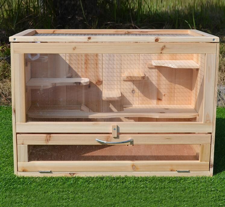 新入荷 透明なドア 別荘 ペットケージ 飼育ケージ 屋外 庭用 小動物ケージ ハムスター となりのトトロ リス 転倒防止