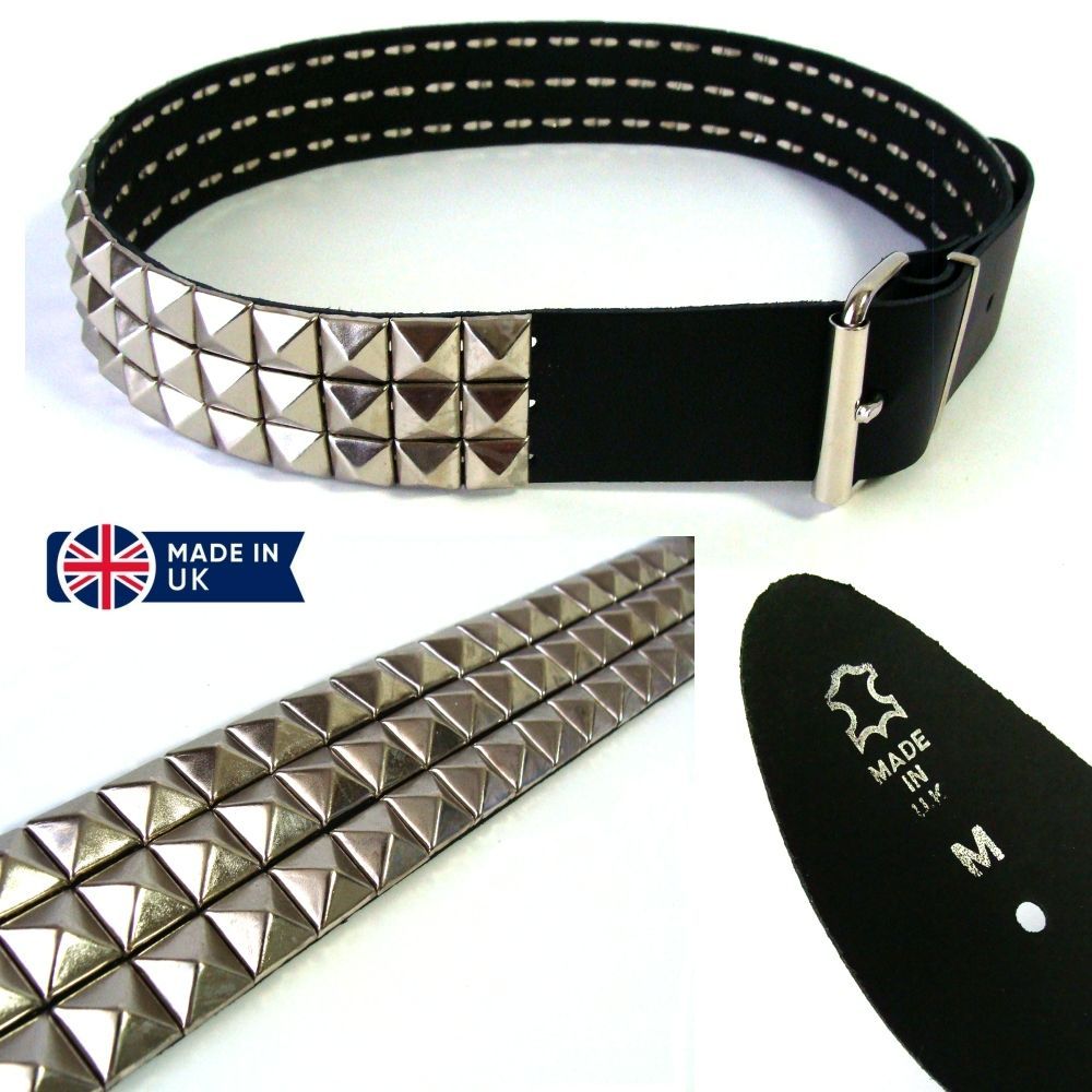 イギリス製 3-Row Large Pyramid Stud Belt 3連ラージ ピラミッド