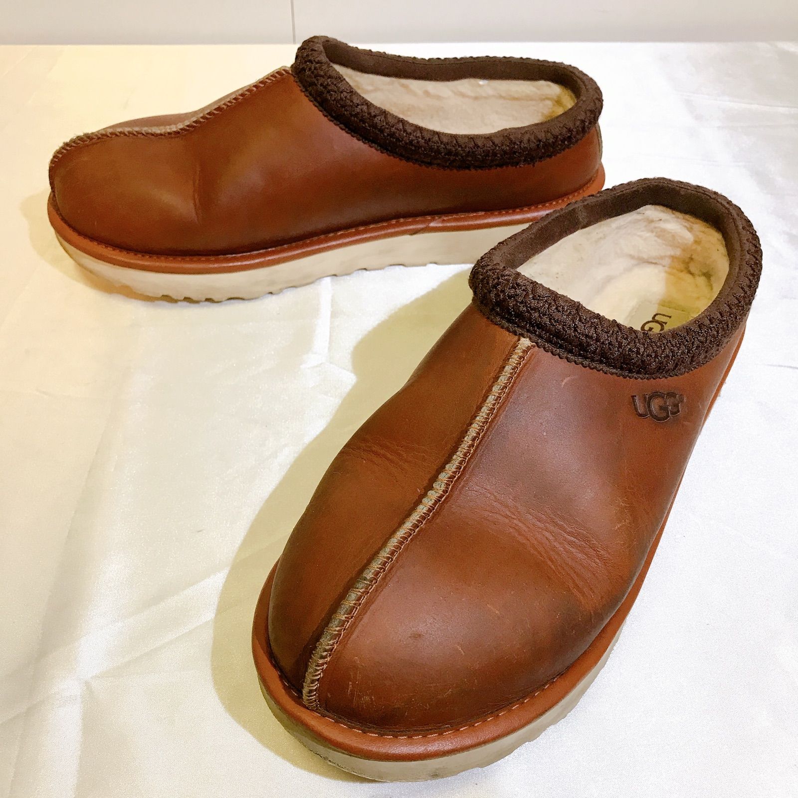 UGG アグ レザーシューズ ボア メンズ 29.0cm - メルカリ