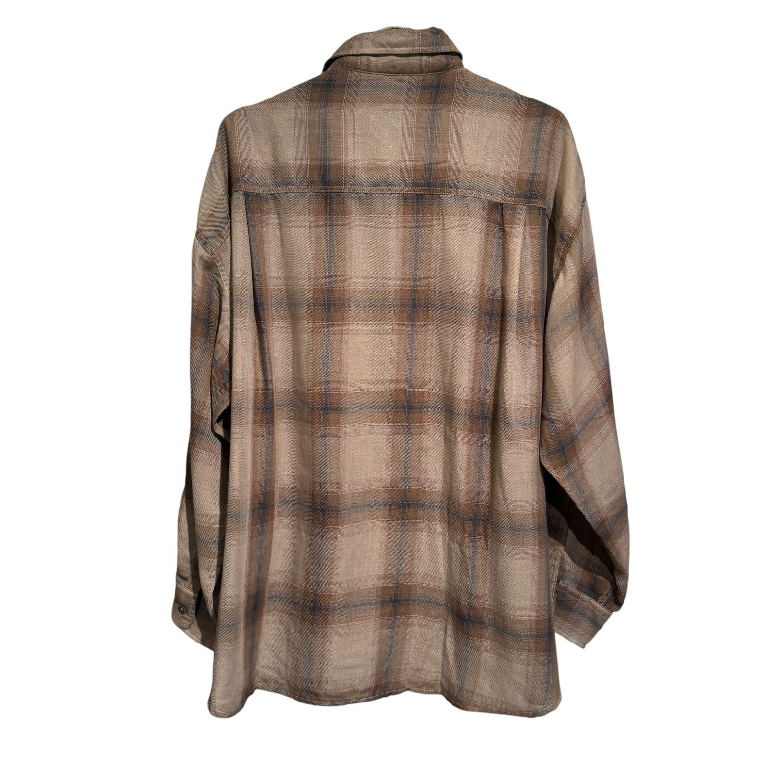 fashion ファッション SLOBE IENA ビエラチェックルーズシャツ ブラウン