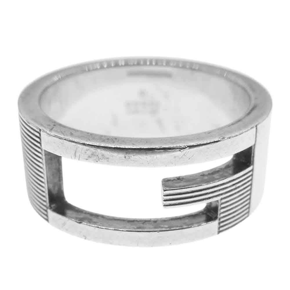 GUCCI グッチ リング Gロゴ シグネチャー Gモチーフ リング シルバー系 11.5号【中古】