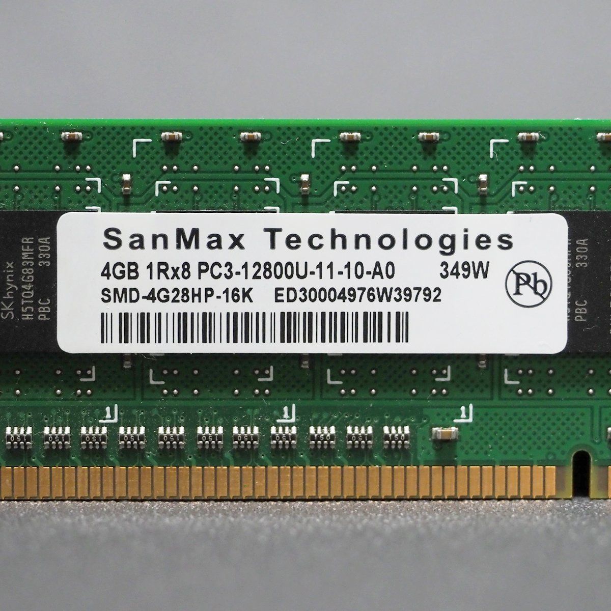 SanMax SMD-4G28HP-16K PC3-12800U 4GB - メルカリ