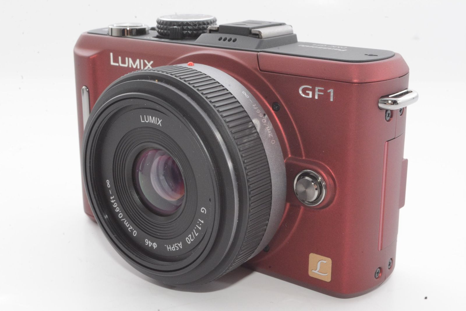 Panasonic LUMIX DMC-GF1C レッド　一眼カメラ　20mm パナソニック デジタル一眼カメラ GF1 レンズキット(20mm/F1.7