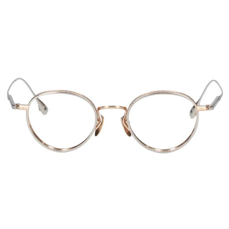 クロムハーツ サイズ:48□22-151  THICK ラウンドメタルフレーム眼鏡 中古 NO05 クロムハーツ THICK ラウンドメタルフレーム眼鏡 メンズ 48□22-151