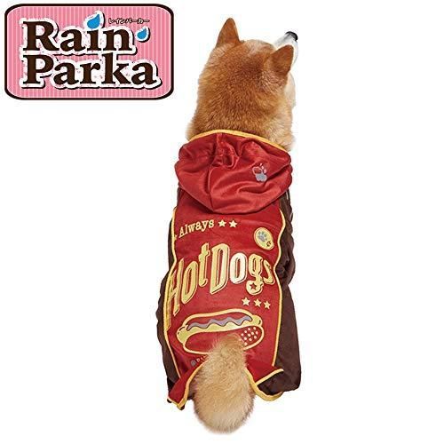 ドギーマン レインパーカー オレンジ 6 LLサイズ