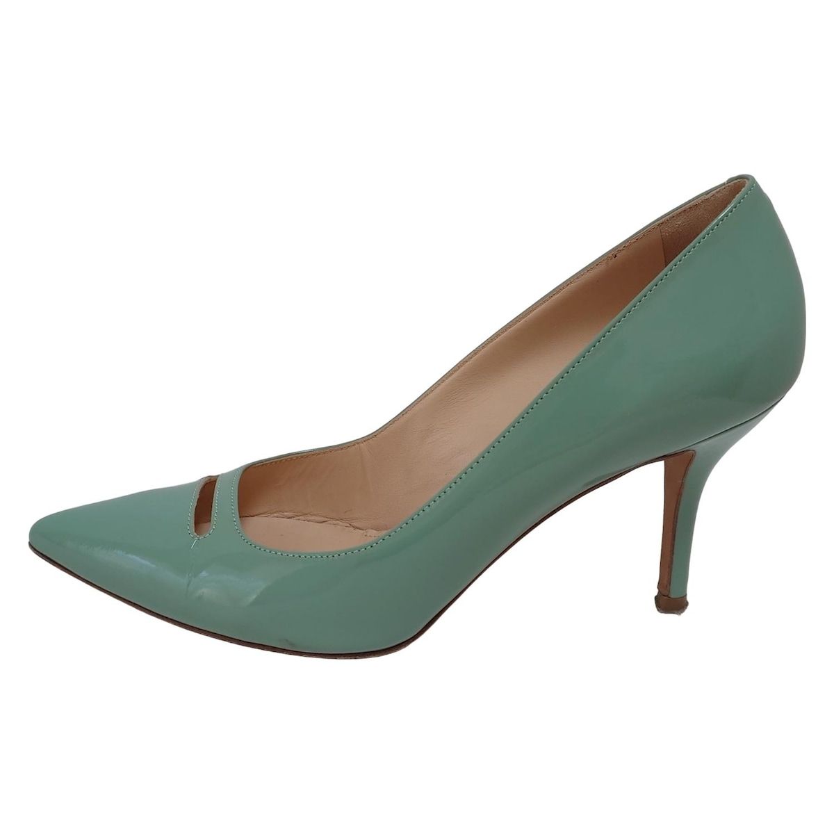 PELLICO ペリーコ パンプス 37 レディース - ブルーグリーン レザー
