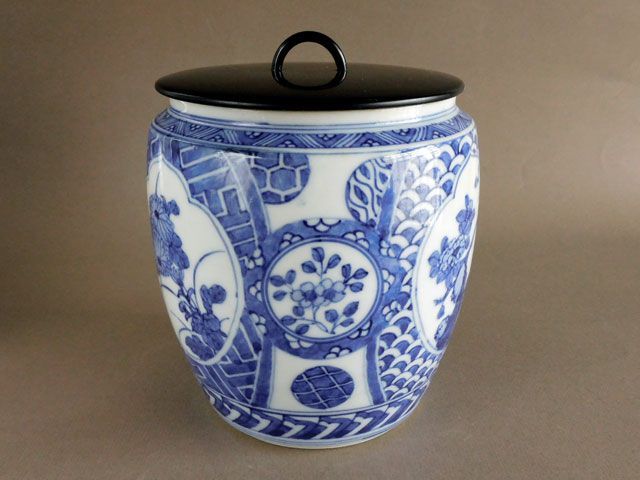 平安 高野昭阿弥 造　青華祥瑞写　水指　染付 　茶道具 　建水　共箱　古美術 平安 高野昭阿弥 造 青華祥瑞写 水指 染付 茶道具 建水 共箱 古