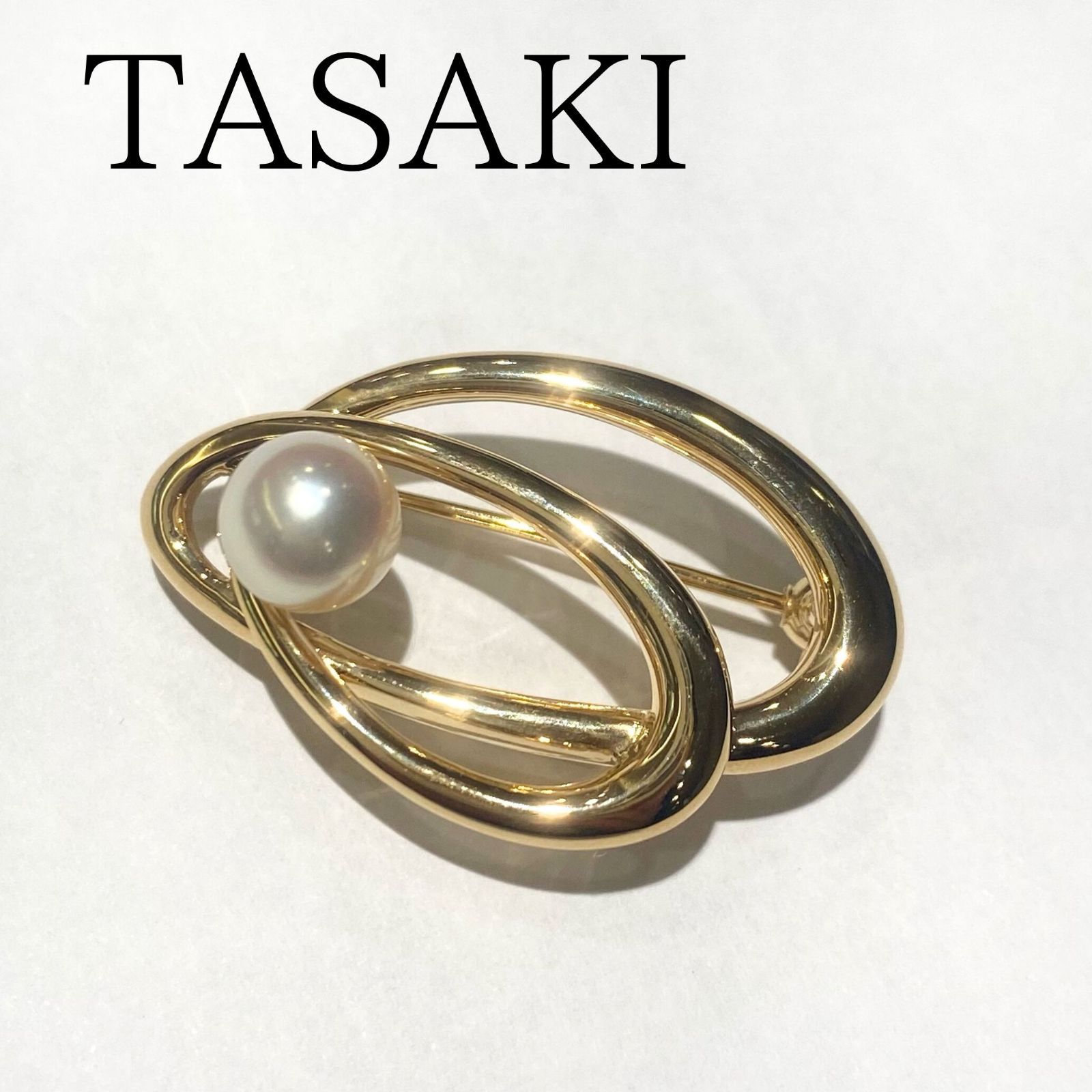 美品🌟TASAKI タサキ K18 イエローゴールド パール ブローチ Y - メルカリ