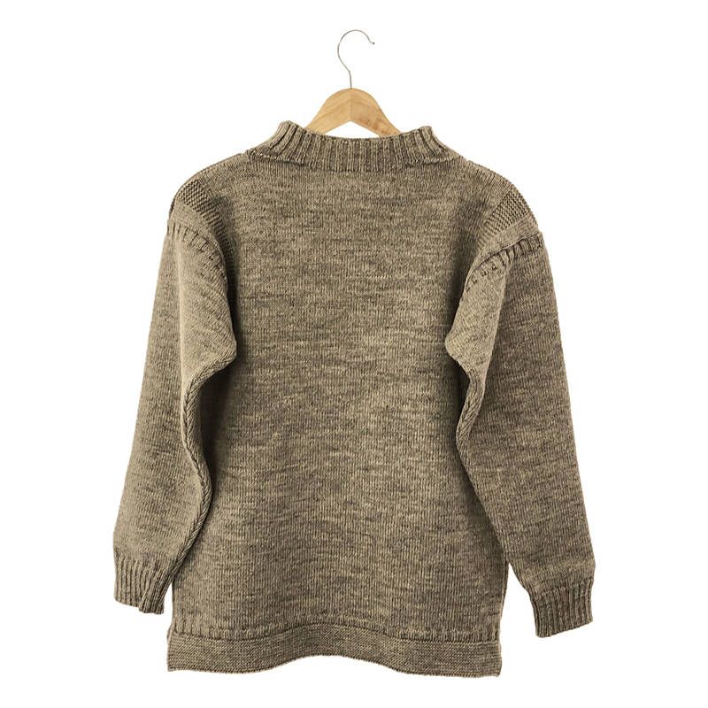 【美品】  Alderney / アルダニー | モックネック ウールニット プルオーバー | F | グレー系 | レディース 美品】 Alderney / アルダニー | モックネック ウールニット