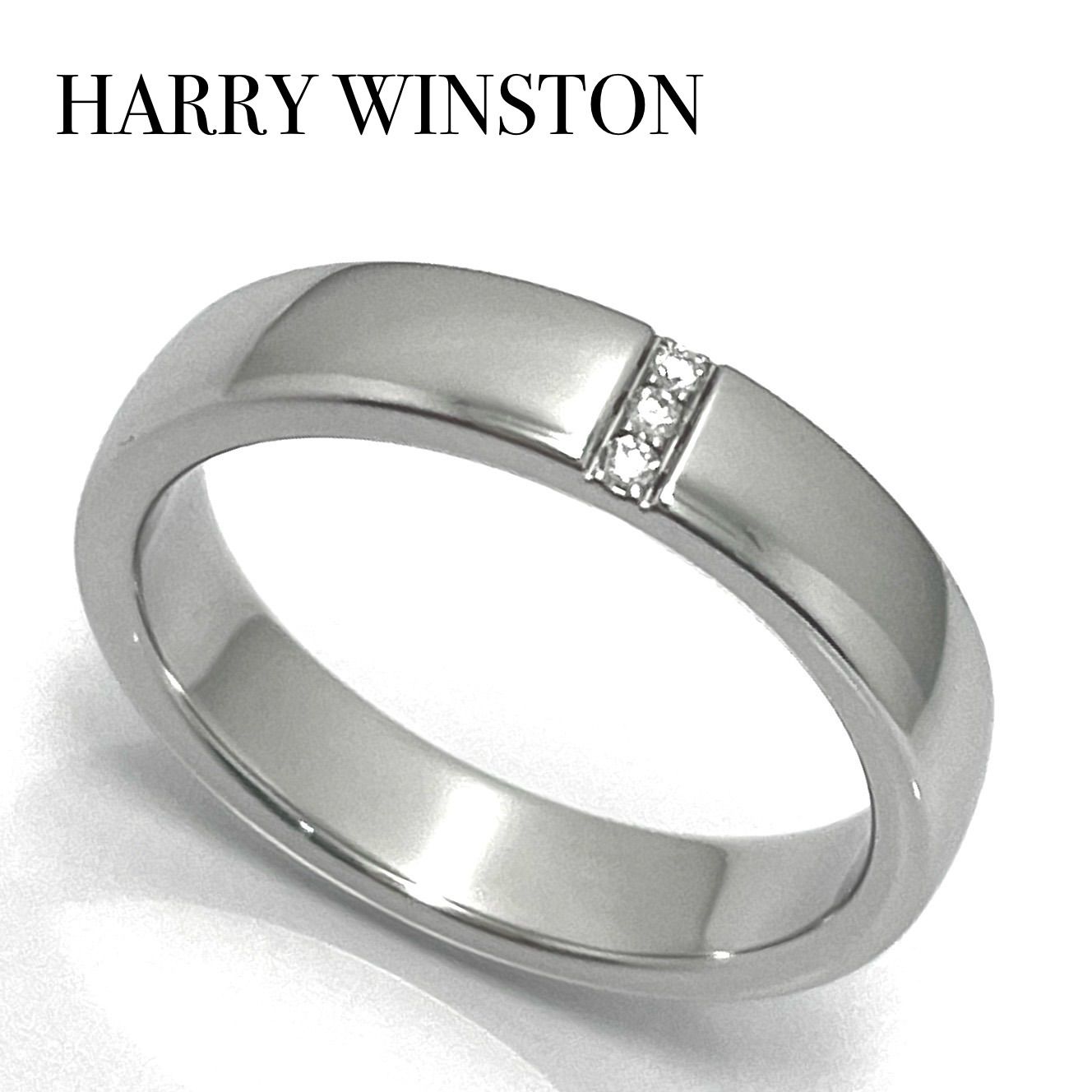 HARRY WINSTON / ハリーウィンストン スリーストーンバンド ダイヤリング Pt950 13.5号 - メルカリ