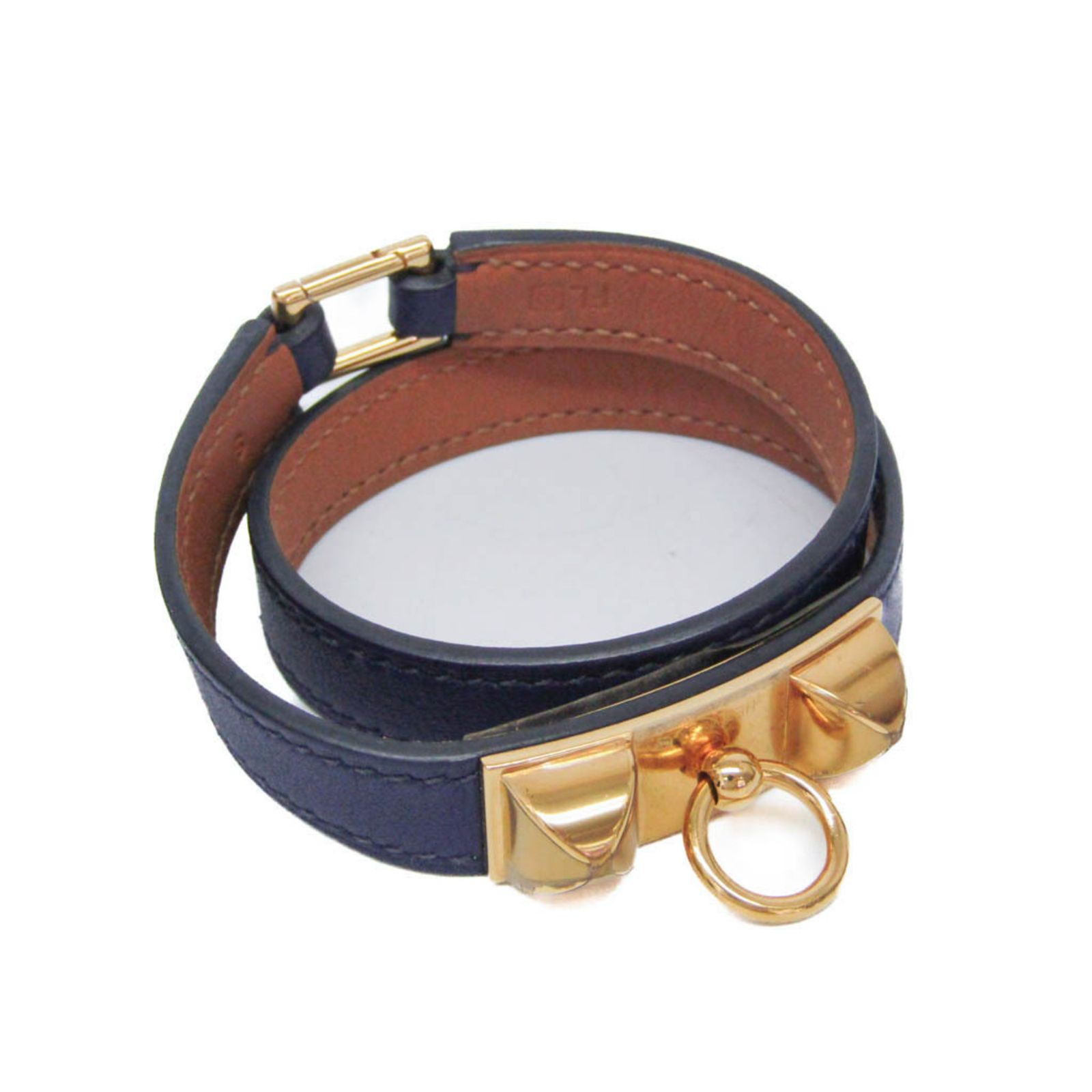 エルメス(Hermes) リヴァル ドゥブルトゥール レザー,メタル ラップ 