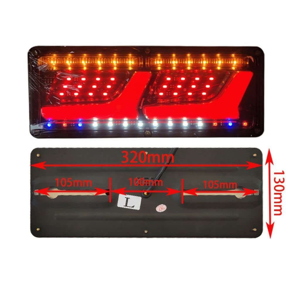 人気商品】ウィンカー 流れる シーケンシャル テールランプ 24V 12V 2個セット 2連 ライト L型 LED ランプ チューブ テール トラック  (12V) one+lifestyle - メルカリ