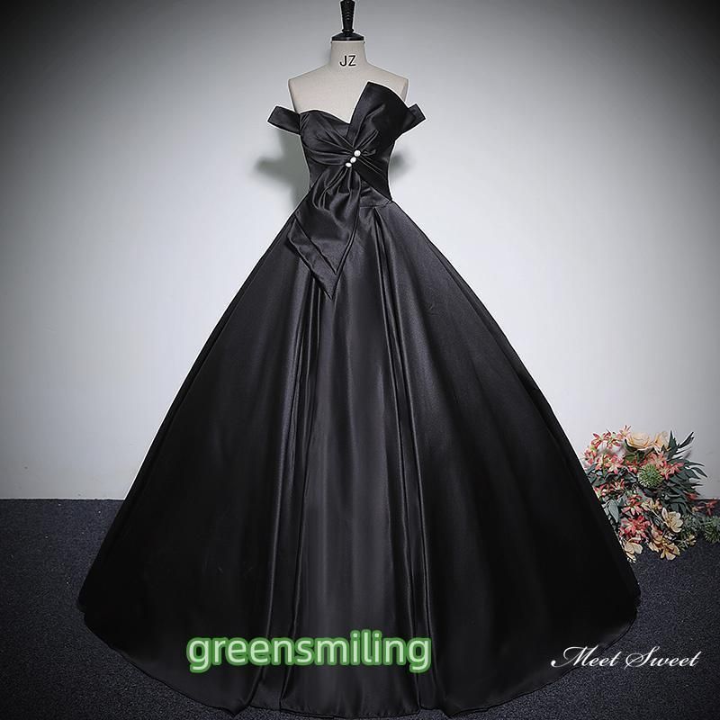 2way サテンウェディングドレス（ブラック） 2way サテンウェディングドレス（ブラック） 楽天市場】【P5倍☆BLACK