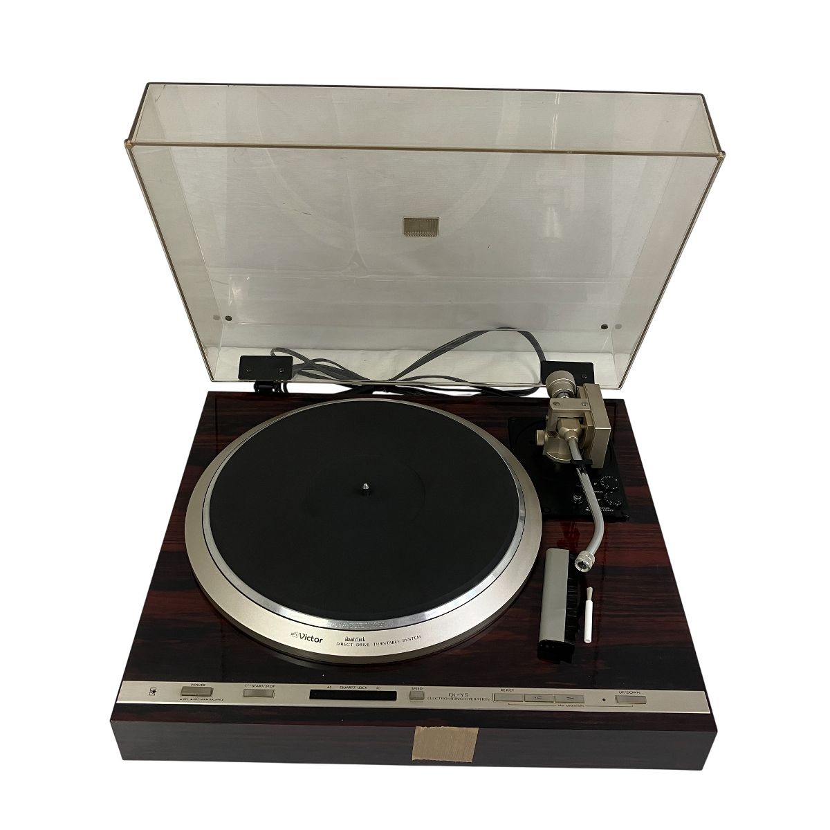 Victor QL-Y5 ターンテーブル 音響機材 ヴィンテージ 保護カバー付き T10279069