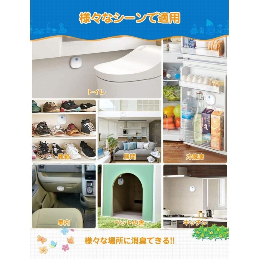 脱臭機 オゾン脱臭機 小型アプリ記録 除菌消臭 マイナスイオン発生器 ペット生物 neo store メルカリ
