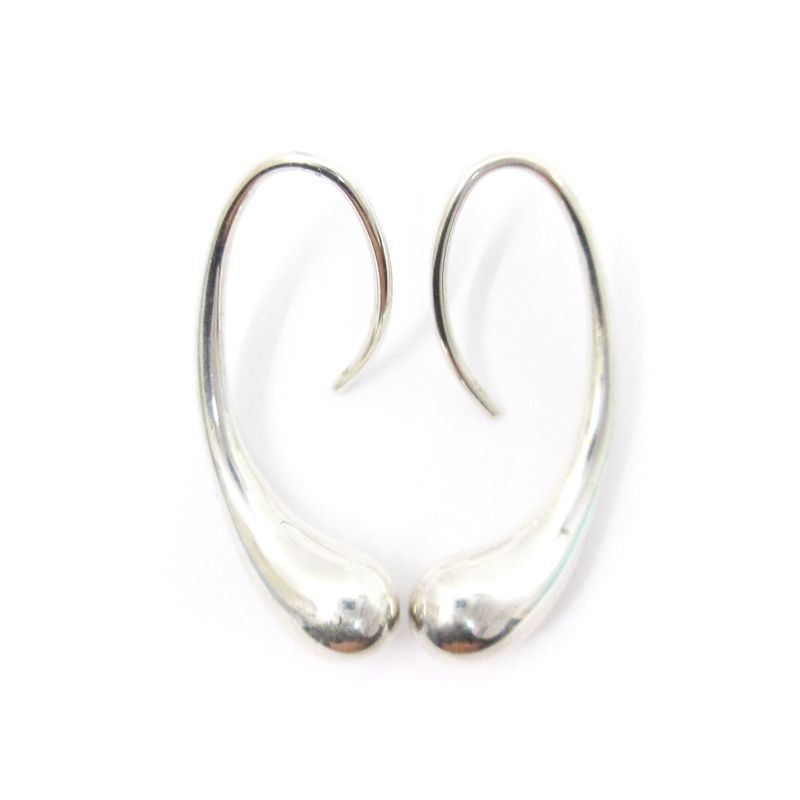 Tiffany ティファニー　ティアドロップ　フープピアス　SV925 ティファニー TIFFANY & CO. エルサペレッティ ティアドロップ フープ