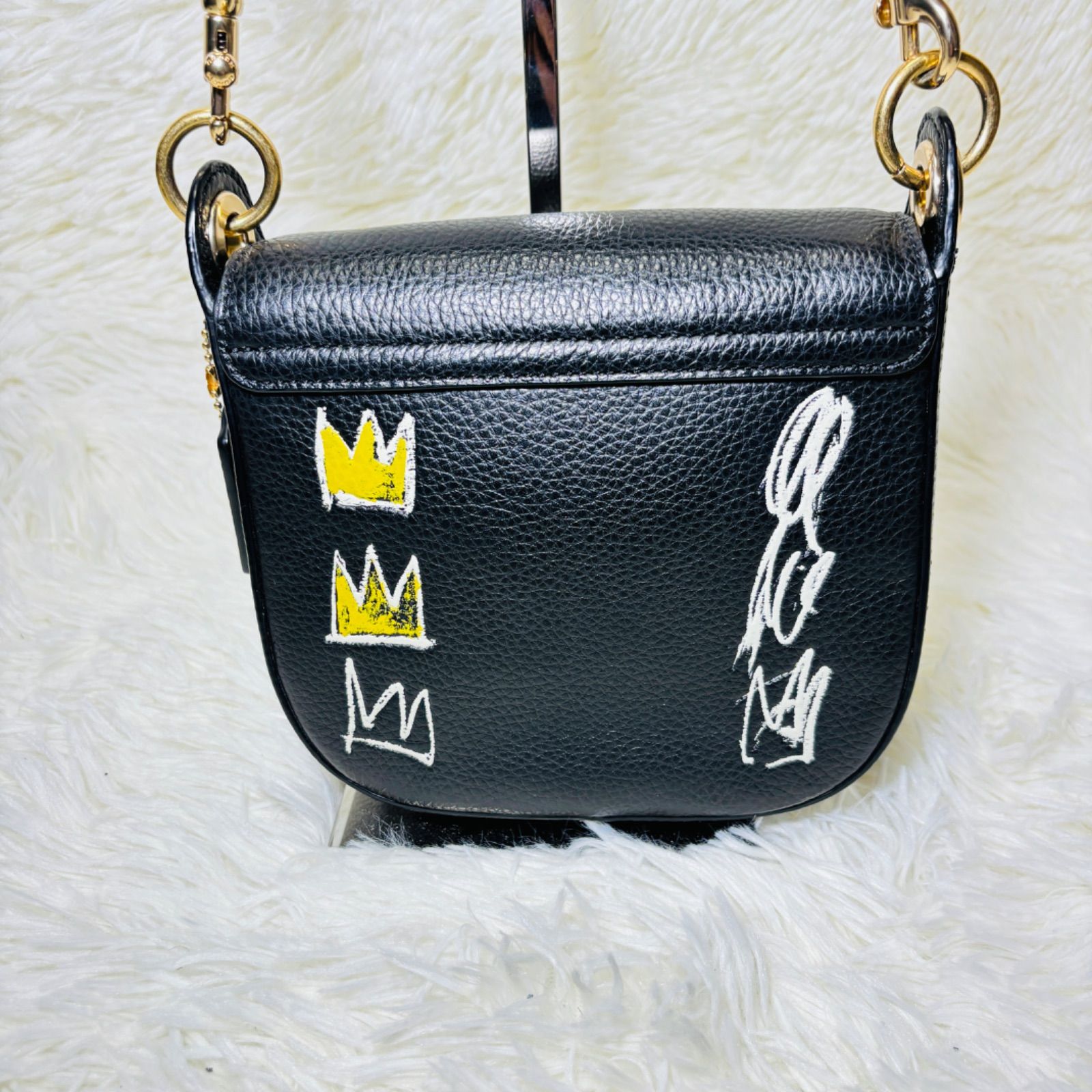 美品 COACH × JEAN-MICHEL BASQUIAT ショルダーバッグ 2way レザー