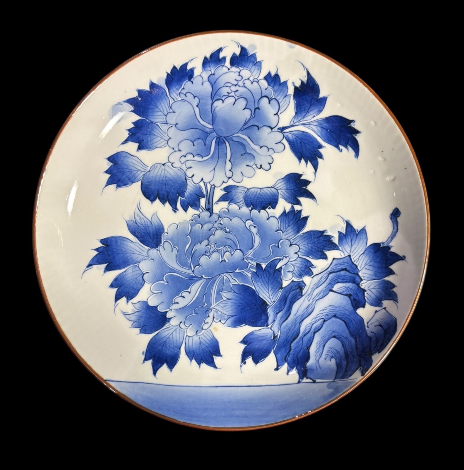 古伊万里　染付　六寸皿　江戸時代　骨董　アンティーク　金継ぎ　有田焼　九谷焼 骨董 染付6寸皿 古伊万里 染付 六寸皿 江戸時代 骨董