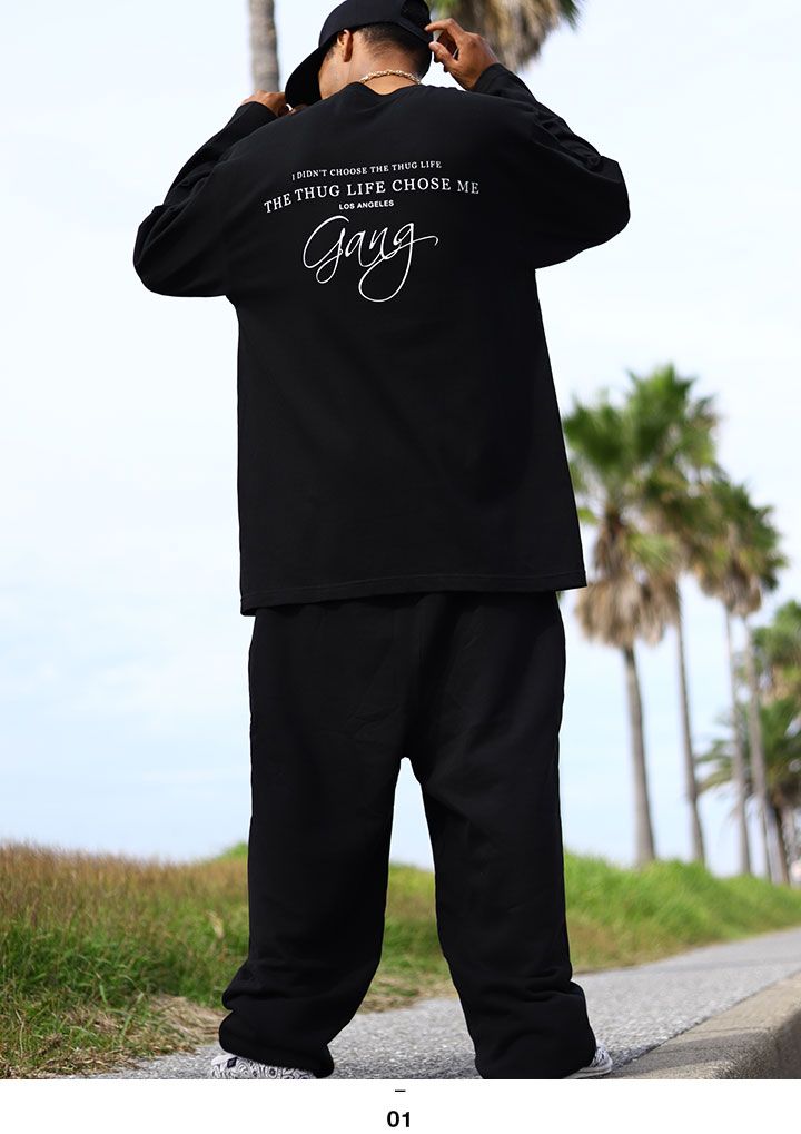 ACE FLAG 上下セット 長袖 ブランド スケボー メンズ 春秋冬用 黒