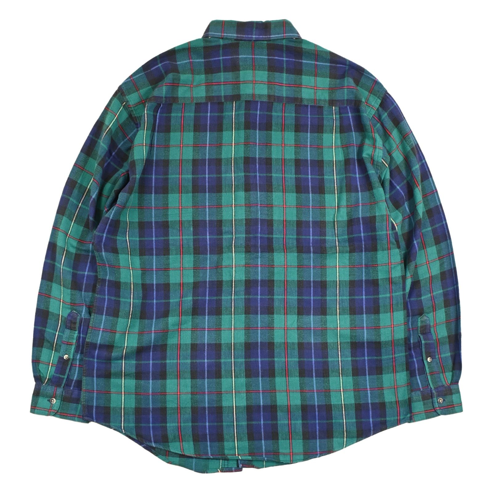 80s EddieBauerエディーバウアー BAINBRIDGE FLANNEL ストライプ