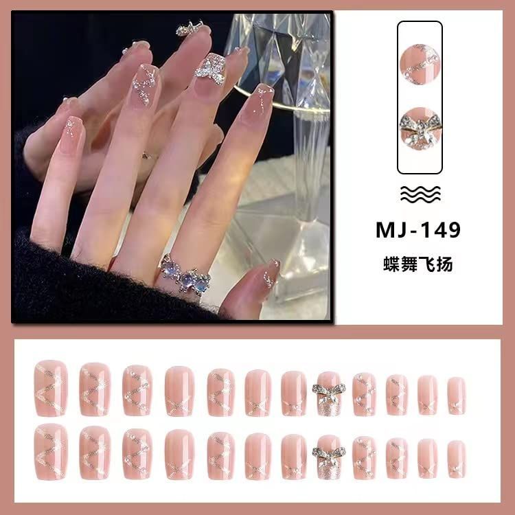 特価商品】付け爪 ラウンドチップ かわいい つけ爪 ファッション