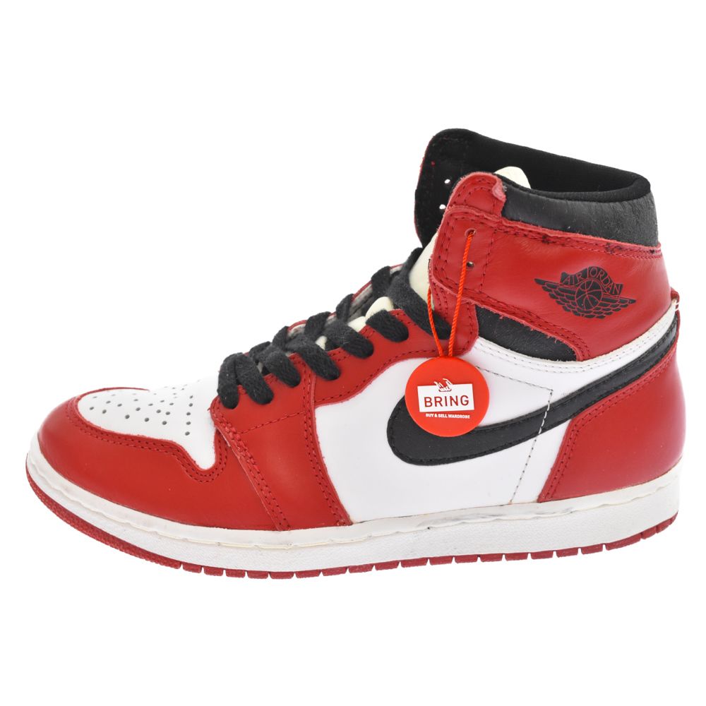 NIKE (ナイキ) 94年復刻 AIR JORDAN 1 CHICAGO 130207-101 エアジョーダン1 シカゴ ハイカットスニーカー  US7 ホワイト/レッド - メルカリ