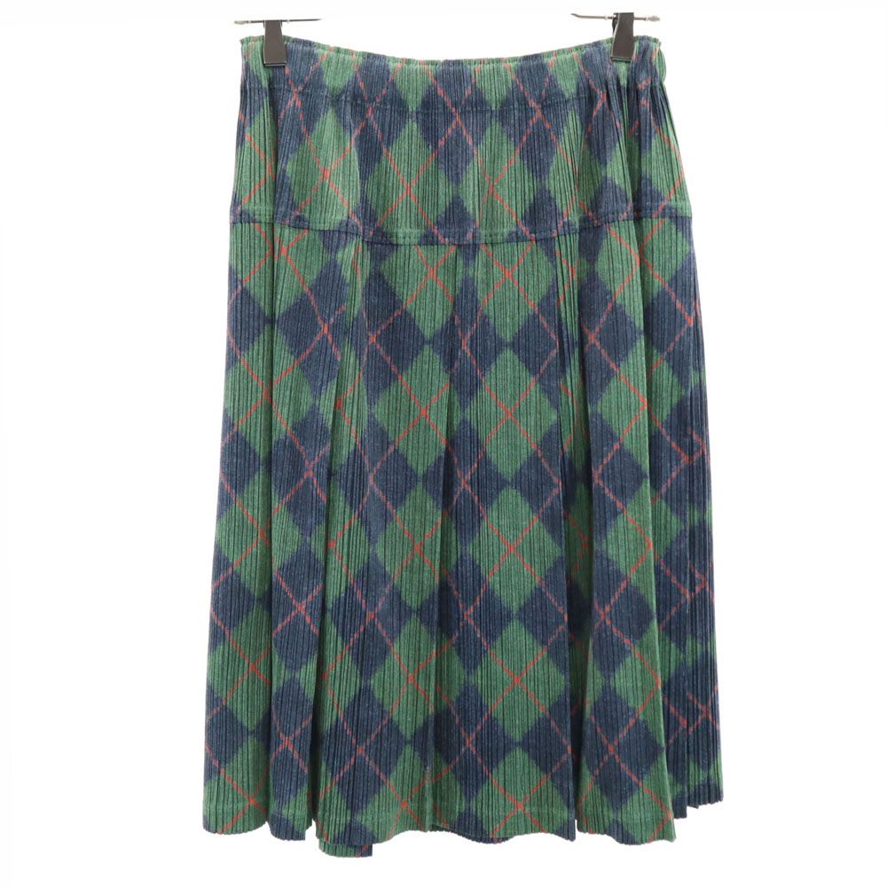 美品　PLEATS PLEASE グリーン ロングプリーツスカート　サイズ３ 美品 PLEATS PLEASE グリーン ロングプリーツスカート サイズ3 PLEATS