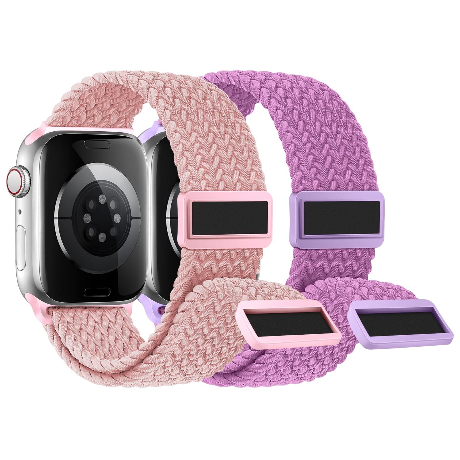 新品 柔軟 調整可能 SEに対応 1 1 2 2 3 4 5 6 7 8 9 通気 10 Series Ultra iWatch 伸縮性 スポーツベルト アップルウォッチ アップルウォッチ 強力なマグネット 磁気吸着式バックル ナイロン バンド バンド Wat