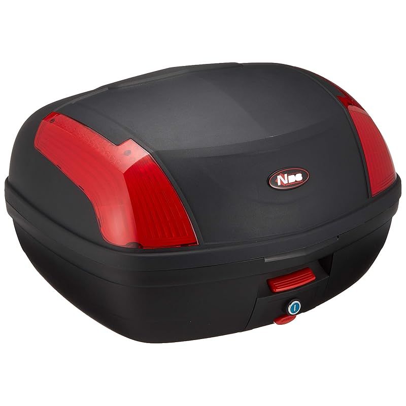 バイクパーツセンター リアボックス48L ブラック/レッド トップケース 0