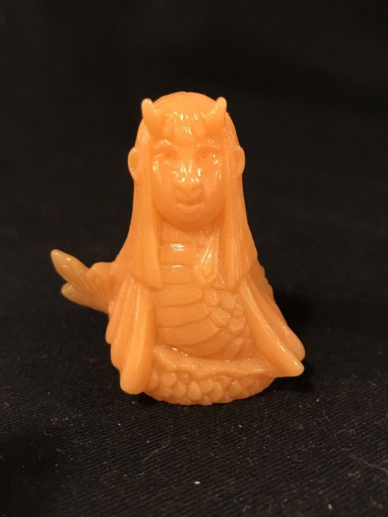 One up 日本の幻獣ソフビシリーズ 神社姫 蓄光オレンジ成型/未