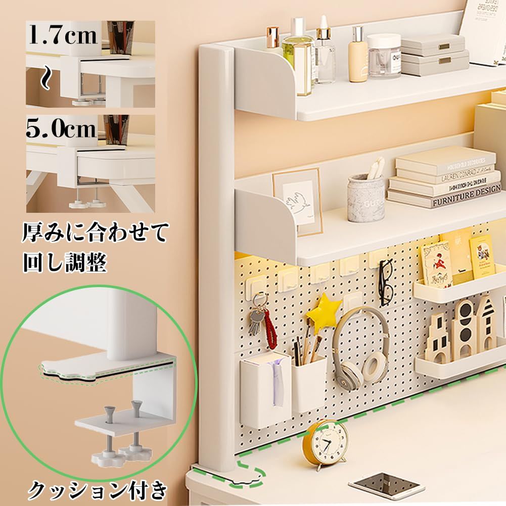 Hoshinoi 卓上ラック 机上ラック 木製 有孔ボード付き 大容量 デスク棚 Amazon.co.jp: Hoshinoi 卓上ラック 机上ラック 木製 有孔ボード